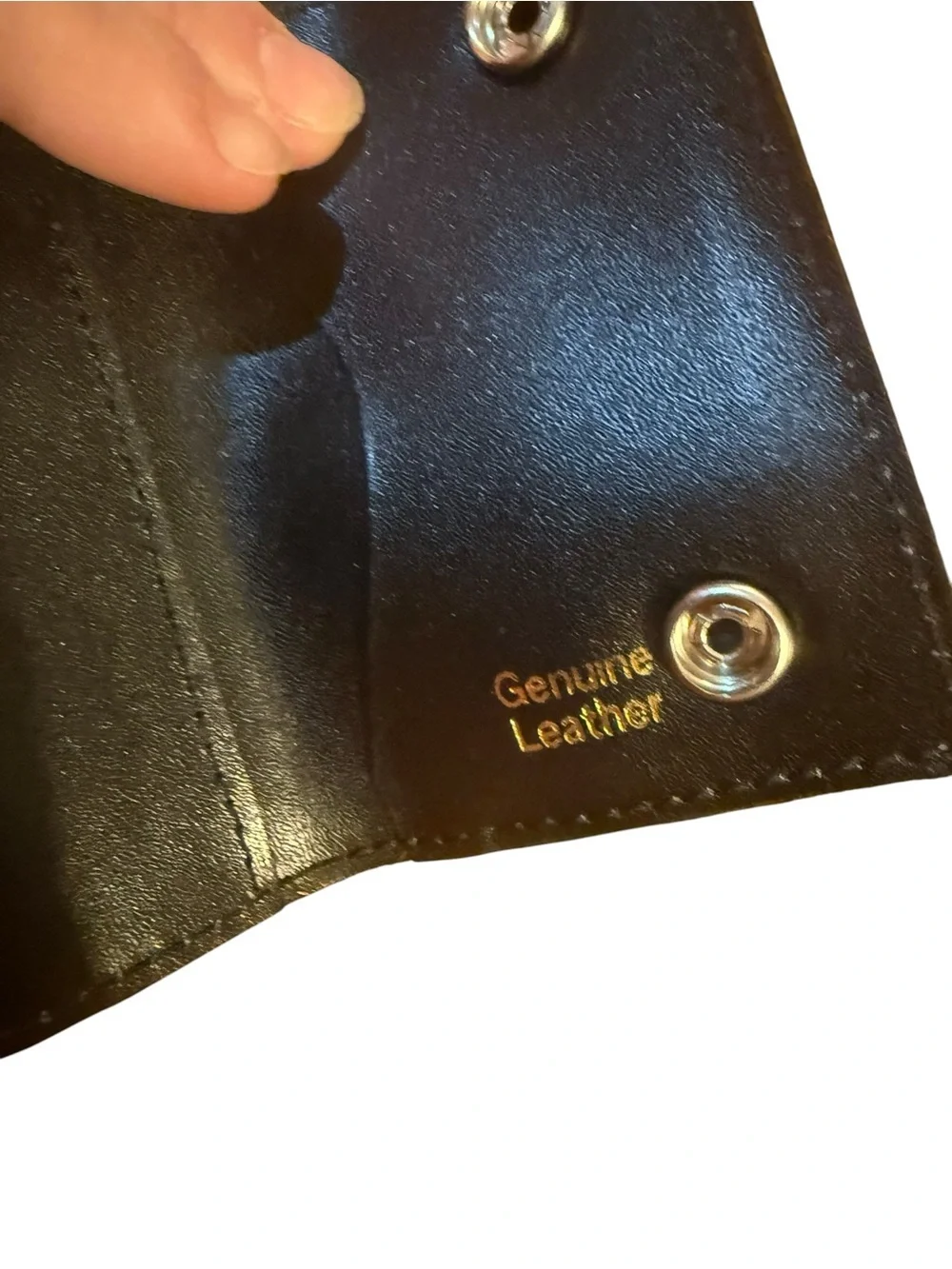 Black Embossed Truck Leather Wallet
